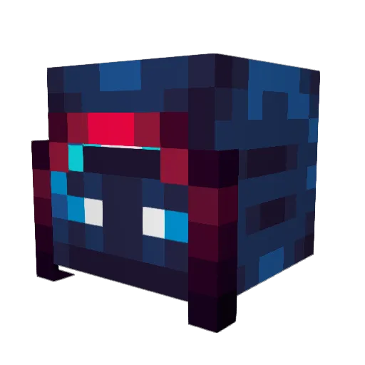 BluejTr Minecraft avatar head, 3D render
