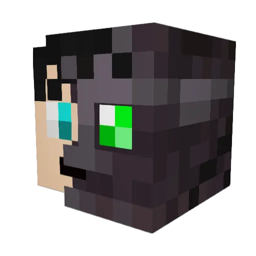 Bluekill3r Minecraft avatar head, 3D render