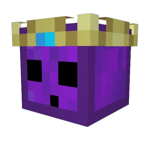 Bluemension Minecraft avatar head, 3D render