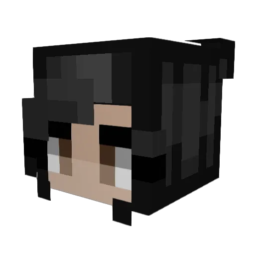 Bluemiing_ Minecraft avatar head, 3D render