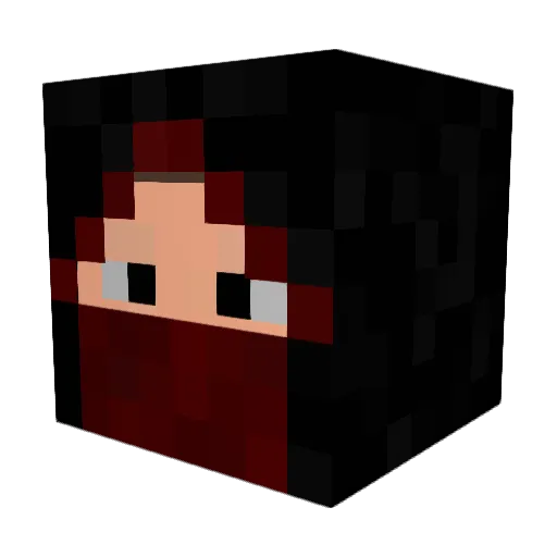 Bluemonsterman Minecraft avatar head, 3D render
