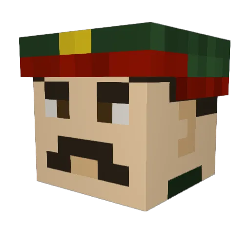 Bluemoon333555 Minecraft avatar head, 3D render