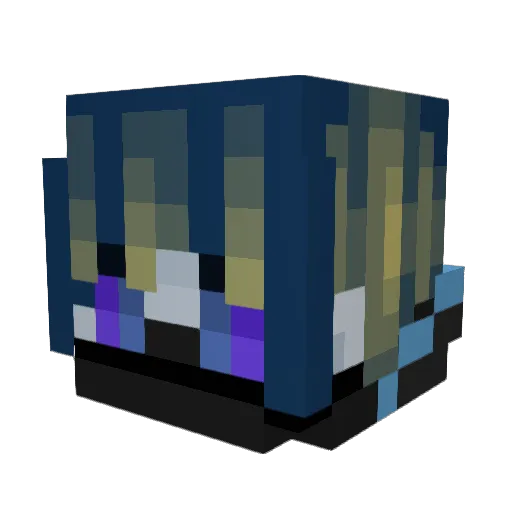 Bluephoenix_110 Minecraft avatar head, 3D render