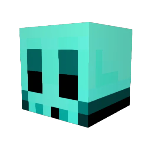 BluesBrotherBob Minecraft avatar head, 3D render