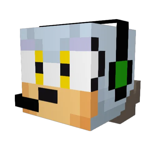 BluesTheDragon Minecraft avatar head, 3D render