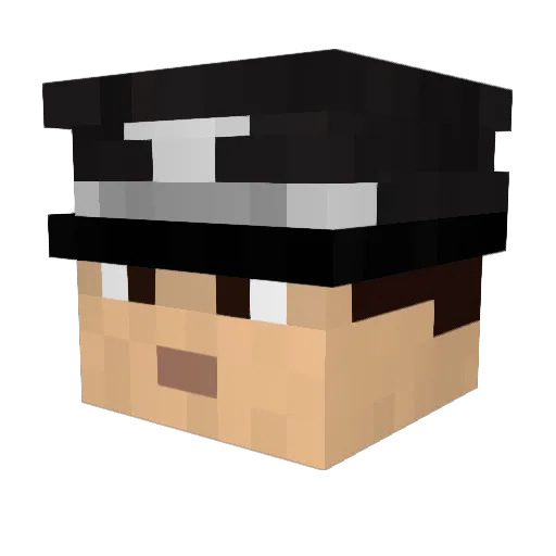 Blues_Jake Minecraft avatar head, 3D render