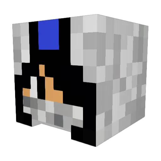 Blueshadow117 Minecraft avatar head, 3D render