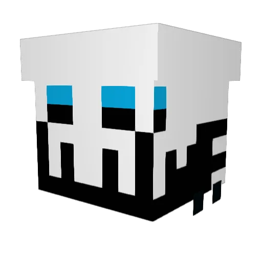 Blueskull93 Minecraft avatar head, 3D render