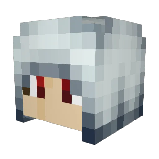 Bluesky700 Minecraft avatar head, 3D render
