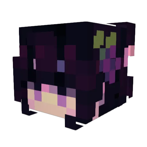Bluesky_JP Minecraft avatar head, 3D render