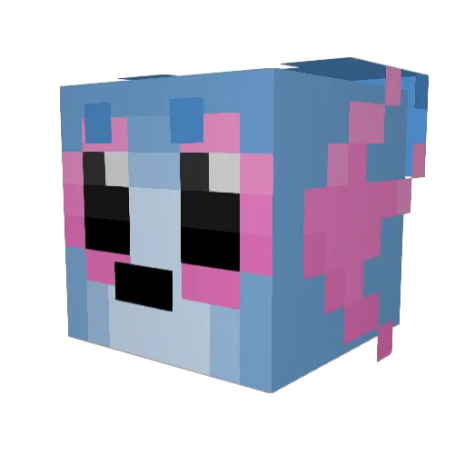 Bluestorm03 Minecraft avatar head, 3D render