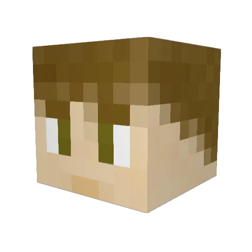 Bluestreak52 Minecraft avatar head, 3D render