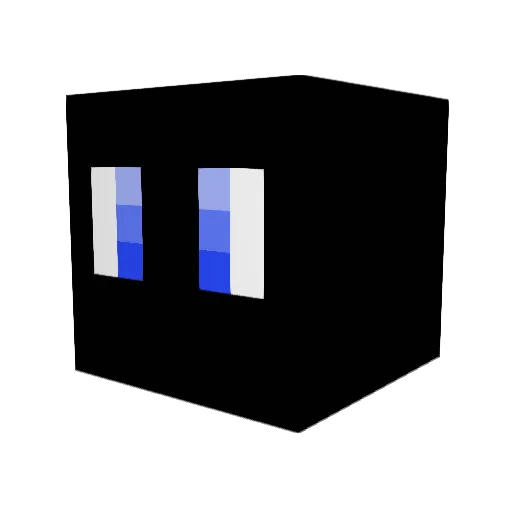 Bluesuey Minecraft avatar head, 3D render