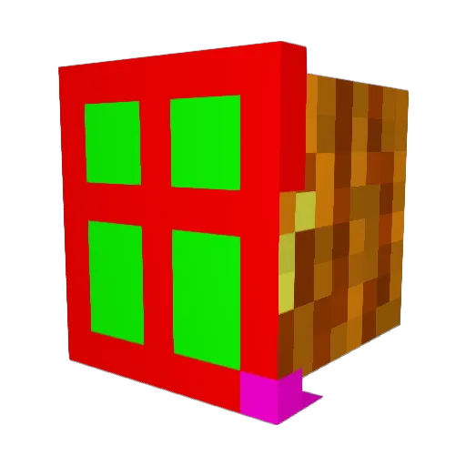 Bluetooth48 Minecraft avatar head, 3D render