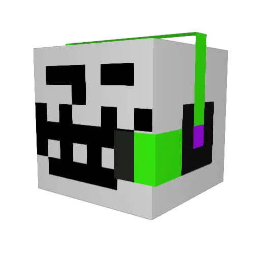 BluetrigzPlays Minecraft avatar head, 3D render