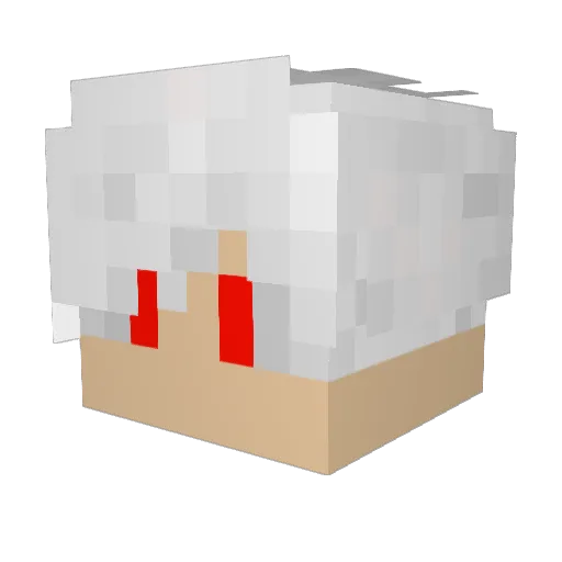 Bluex83 Minecraft avatar head, 3D render