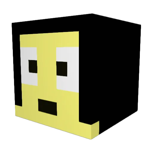 BlueyCraft Minecraft avatar head, 3D render