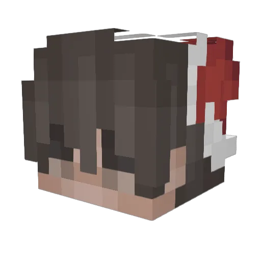 Blueyfraudd Minecraft avatar head, 3D render