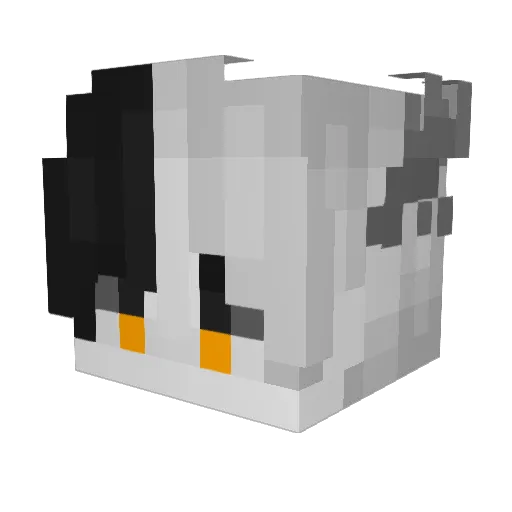 Bluezd Minecraft avatar head, 3D render
