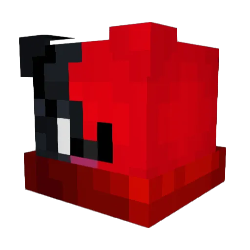 Bluezeax Minecraft avatar head, 3D render