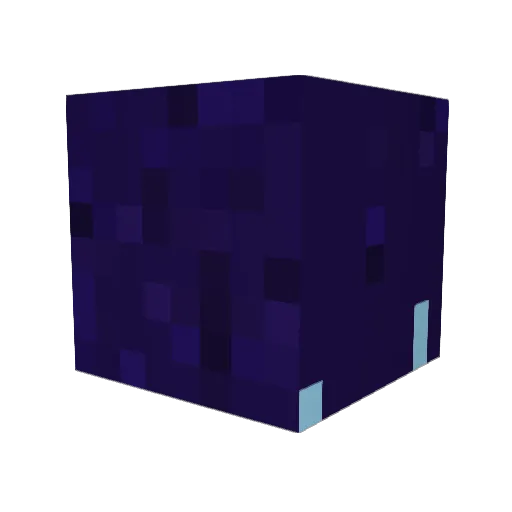 Bluezyu Minecraft avatar head, 3D render