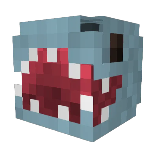 Bluf_f Minecraft avatar head, 3D render