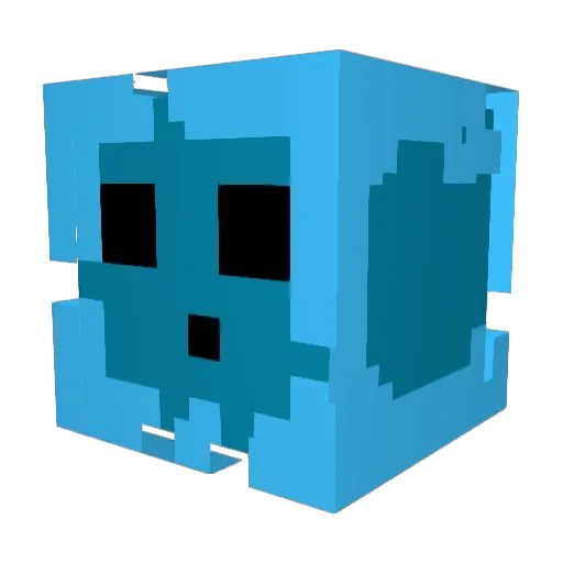 BluffCow Minecraft avatar head, 3D render