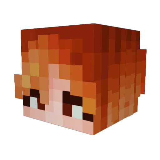 Bluffstah Minecraft avatar head, 3D render