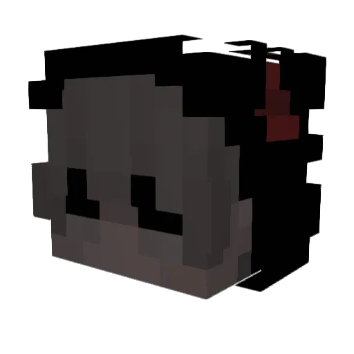 Blufiq Minecraft avatar head, 3D render