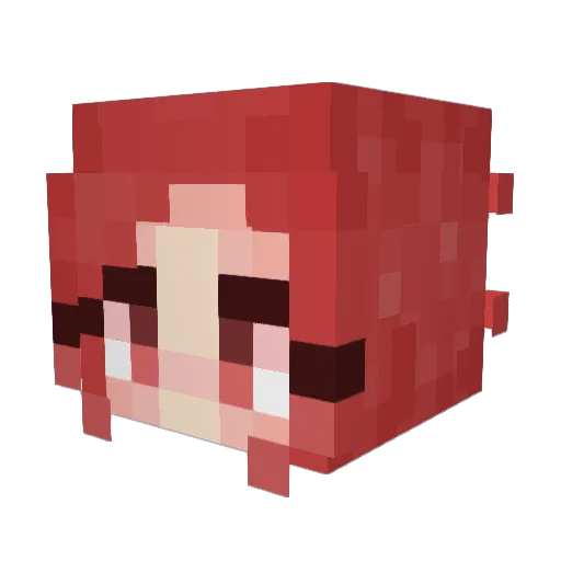 Bluii226 Minecraft avatar head, 3D render