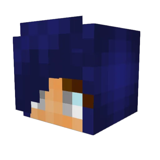 Blulazr180 Minecraft avatar head, 3D render