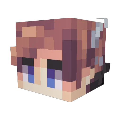 Blulightning991 Minecraft avatar head, 3D render