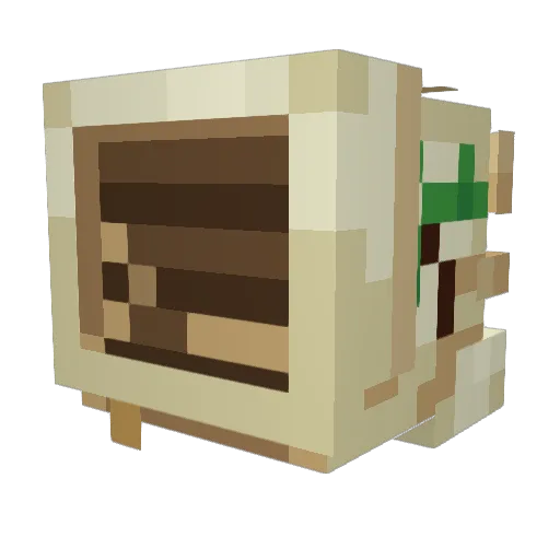 Blum1CH Minecraft avatar head, 3D render