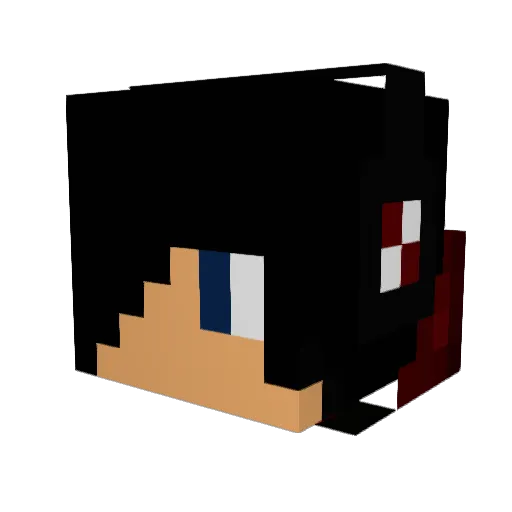 Blume999 Minecraft avatar head, 3D render