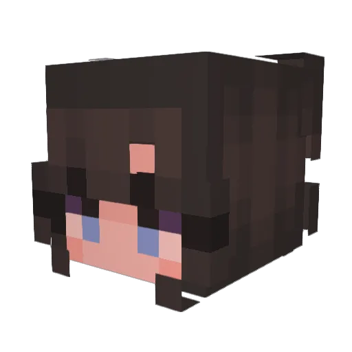 Blumenkind13 Minecraft avatar head, 3D render
