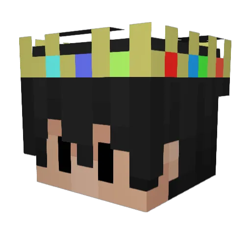 Blumon__ Minecraft avatar head, 3D render