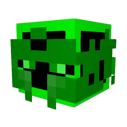 Blumri Minecraft avatar head, 3D render