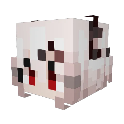 Blunderbun Minecraft avatar head, 3D render