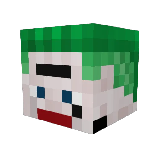 BluntCat Minecraft avatar head, 3D render