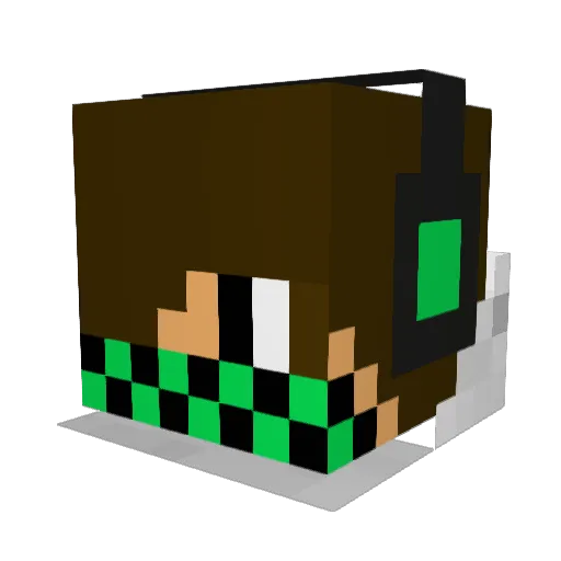 Bluntmaster10 Minecraft avatar head, 3D render