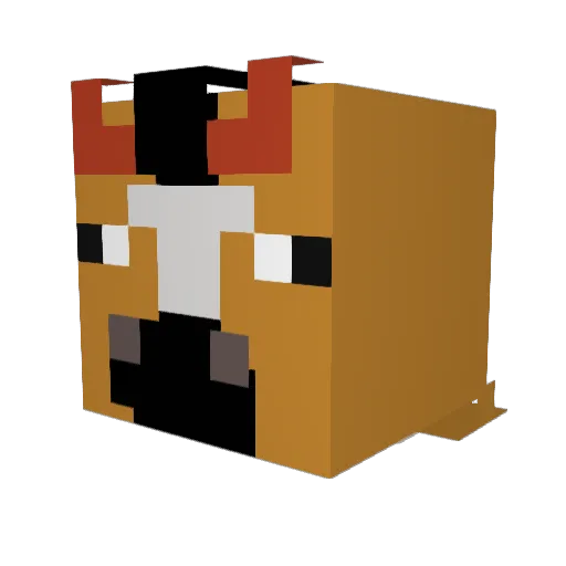 BluntsNLean Minecraft avatar head, 3D render
