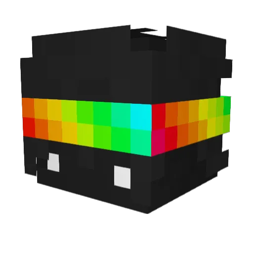Blup09 Minecraft avatar head, 3D render