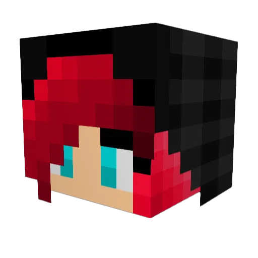 Bluphoenix_21 Minecraft avatar head, 3D render