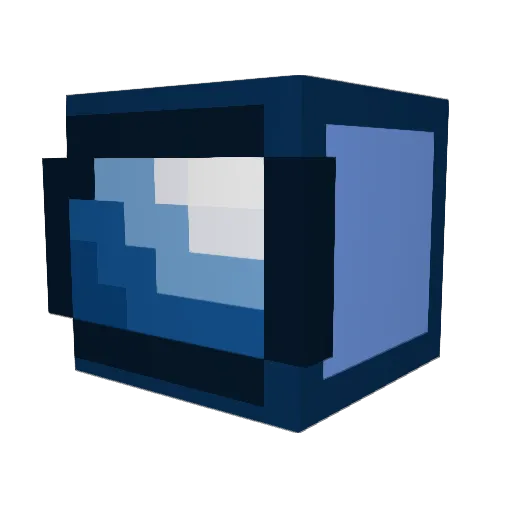 Blupuppies Minecraft avatar head, 3D render