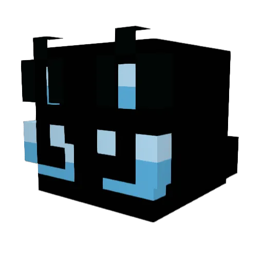 Bluqo1 Minecraft avatar head, 3D render