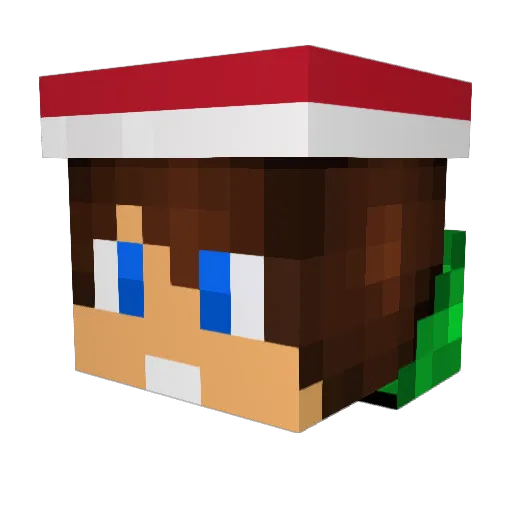 BlurCM Minecraft avatar head, 3D render