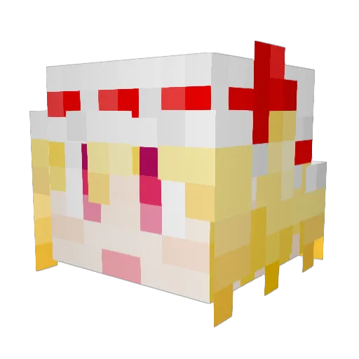 BlurMoon_ Minecraft avatar head, 3D render