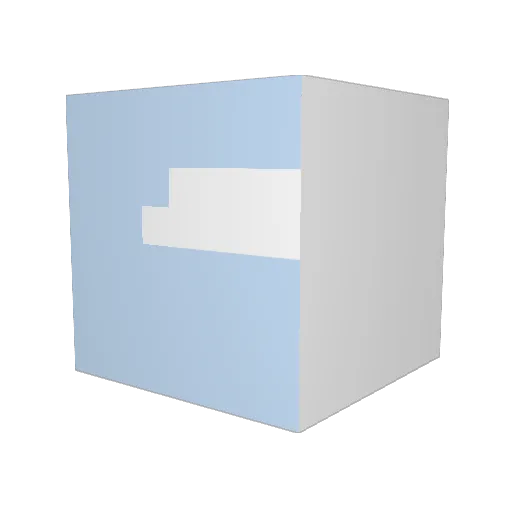 BlurXD Minecraft avatar head, 3D render