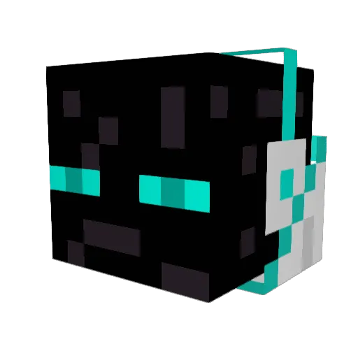 Blur_Berry Minecraft avatar head, 3D render
