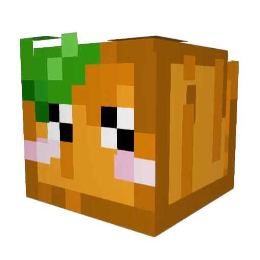 BlurpleYT Minecraft avatar head, 3D render